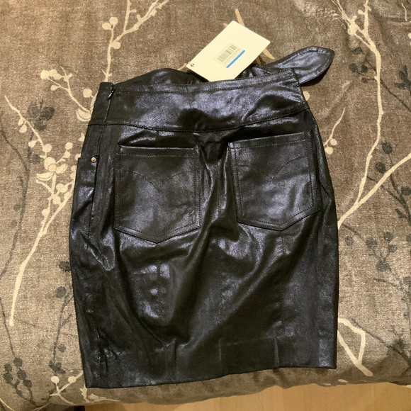 IRO lamb leather miniskirt with tags, size 34 - Picture 4 of 6